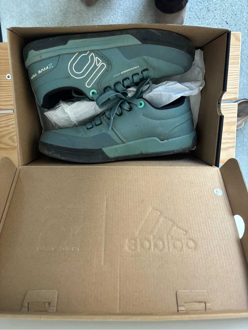 Five Ten Freerider Pro Primenlue Womens Hazy Emerald Lace-Up Mountain Bike Shoes